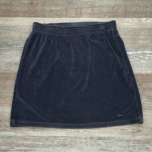 TNA Crest Terry Cloth Mini Skirt